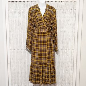 Anthropologie Dalton Wrap Maxi Dress